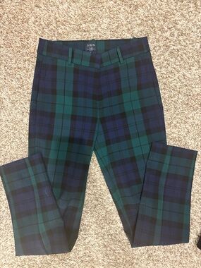 J. Crew Green & Navy Plaid women’s Dress Pants